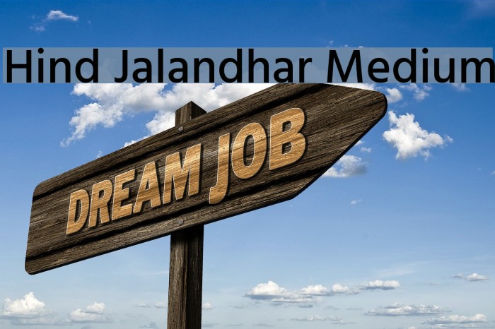 Hind Jalandhar Medium Font examples