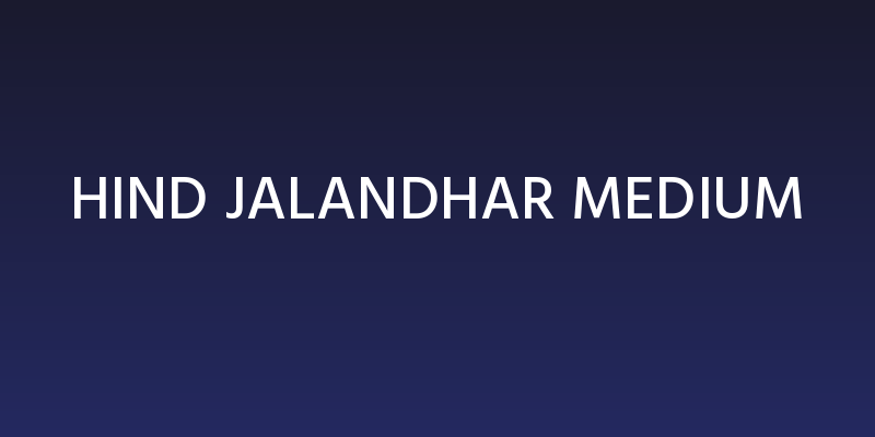 Hind Jalandhar Medium Social Header