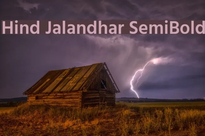 Hind Jalandhar SemiBold Example 2