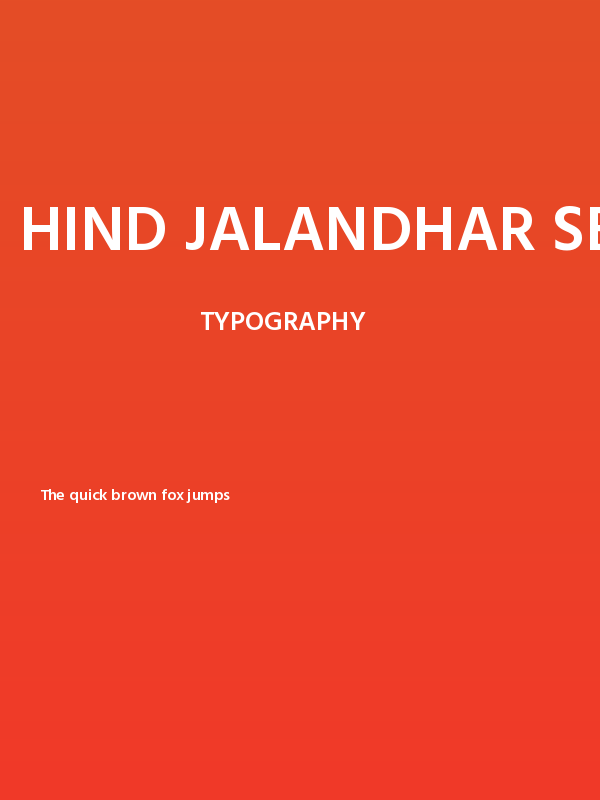 Hind Jalandhar SemiBold Poster
