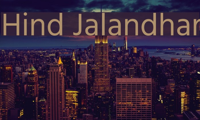 Hind Jalandhar Font examples