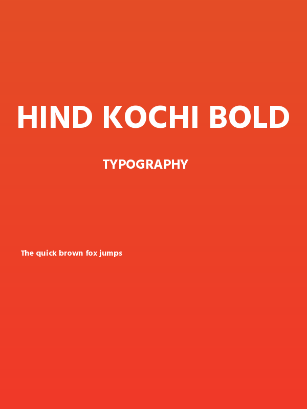 Hind Kochi Bold Poster
