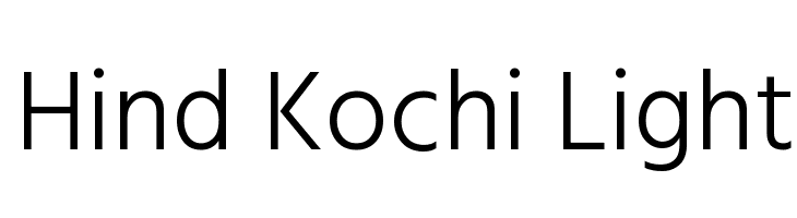 Hind Kochi Light Font