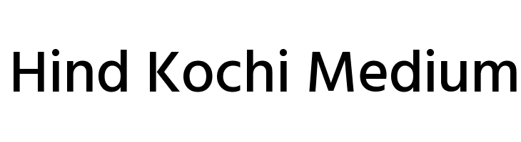 Hind Kochi Medium  免费字体下载