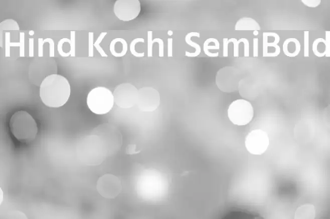 Hind Kochi SemiBold Font examples