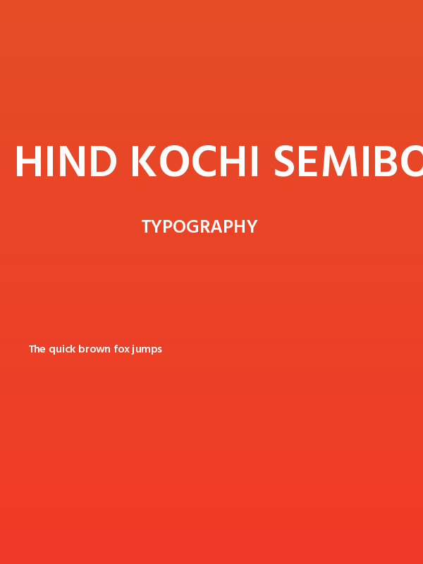 Hind Kochi SemiBold Poster
