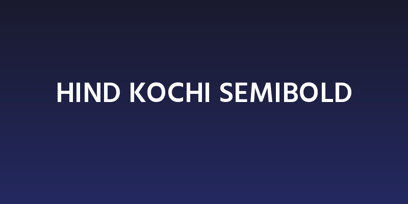 Hind Kochi SemiBold Social Header