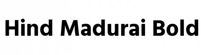 Hind Madurai Bold  font caratteri gratis