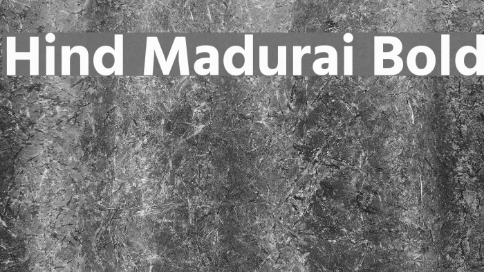 Hind Madurai Bold Font examples