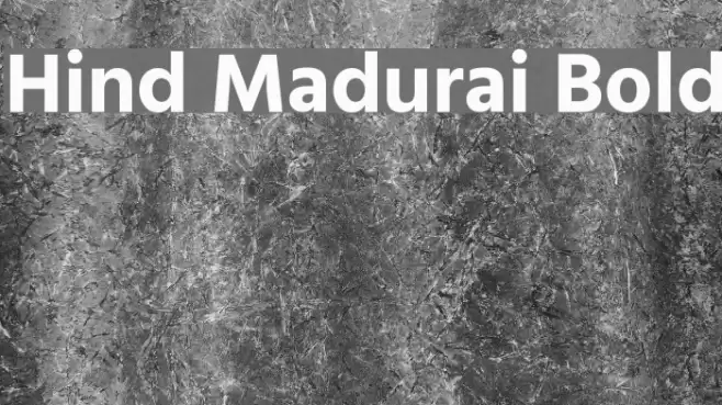 Hind Madurai Bold Font examples