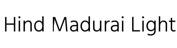 Hind Madurai Light Font