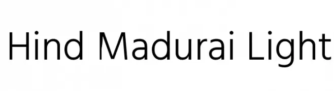 Hind Madurai Light  font caratteri gratis