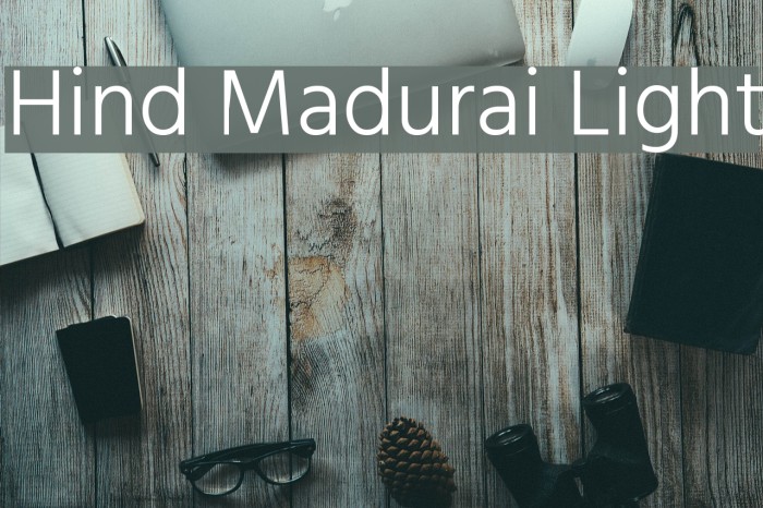 Hind Madurai Light Font examples