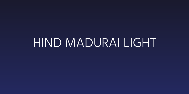 Hind Madurai Light Social Header