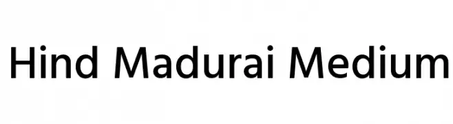 Hind Madurai Medium  Frei Schriftart Herunterladen