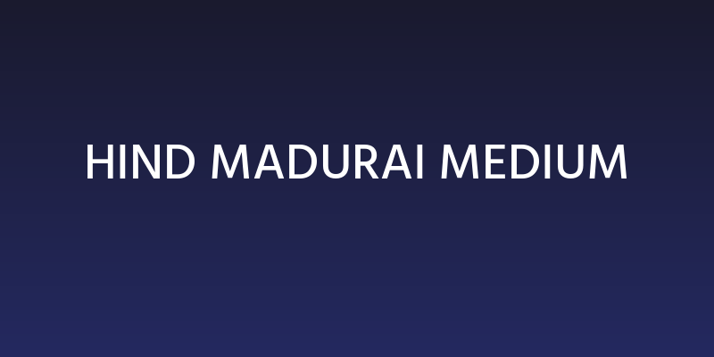 Hind Madurai Medium Social Header