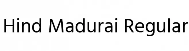 Hind Madurai Regular  font caratteri gratis