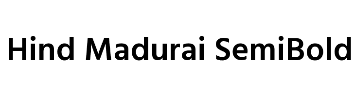 Hind Madurai SemiBold Font