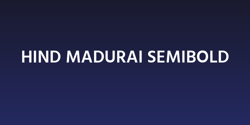 Hind Madurai SemiBold Social Header