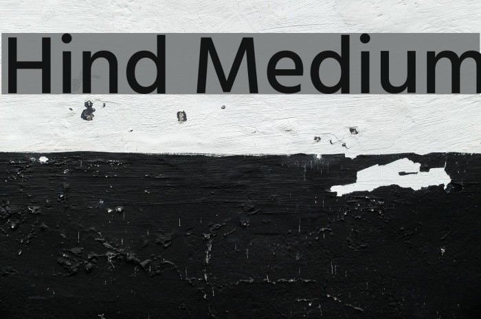 Hind Medium Font examples