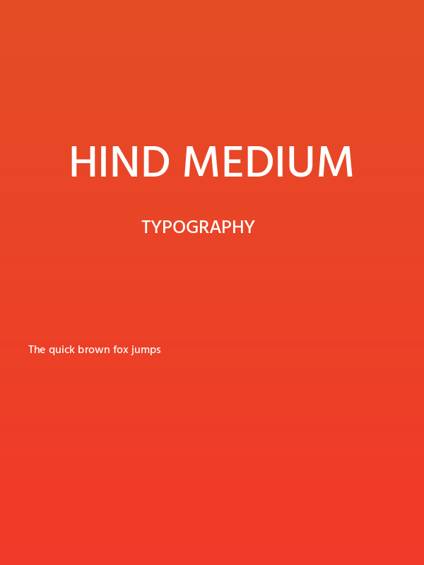 Hind Medium Poster