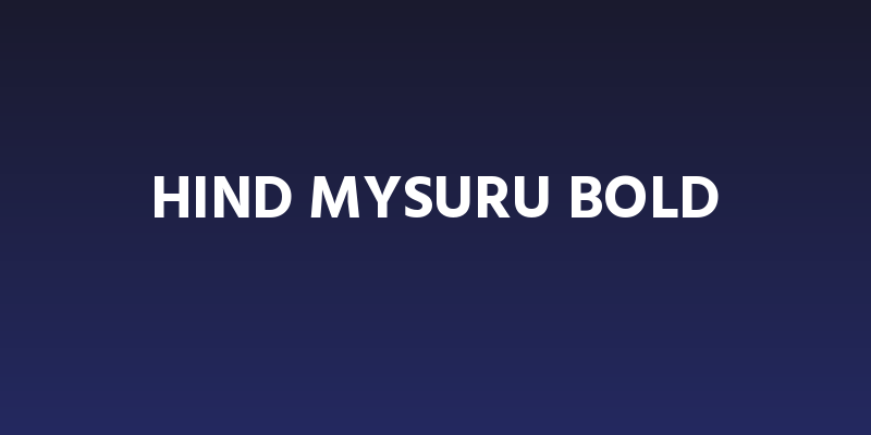 Hind Mysuru Bold Social Header
