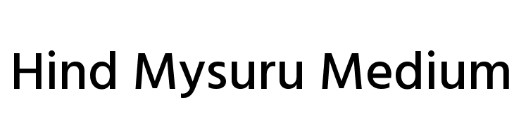 Hind Mysuru Medium Font