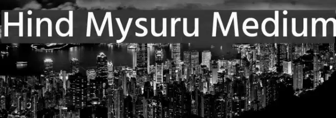 Hind Mysuru Medium Font examples