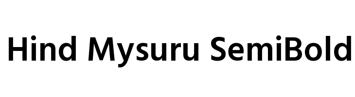 Hind Mysuru SemiBold Font