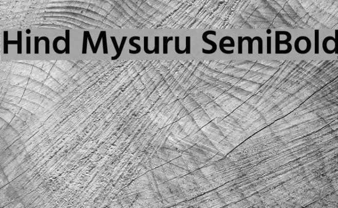 Hind Mysuru SemiBold Font examples
