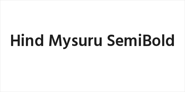 Hind Mysuru SemiBold Logo