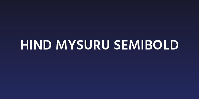 Hind Mysuru SemiBold Social Header