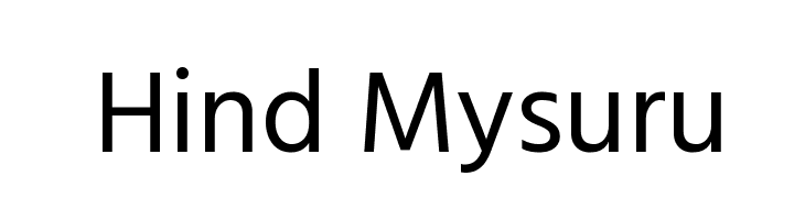 Hind Mysuru Font
