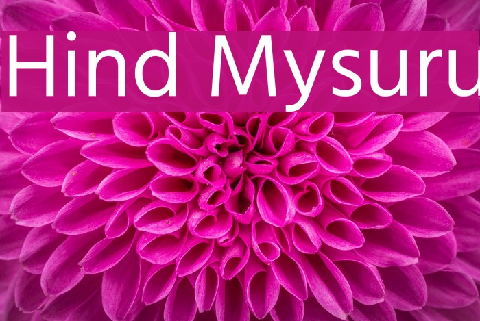 Hind Mysuru Font examples