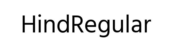 Hind Regular Шрифта