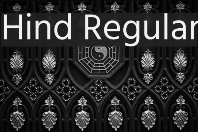 Hind Regular Font examples