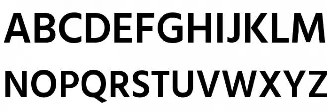 Hind SemiBold Schriftart Groß