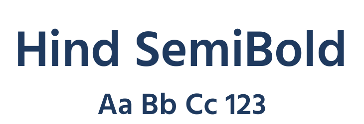 Hind SemiBold Font Preview