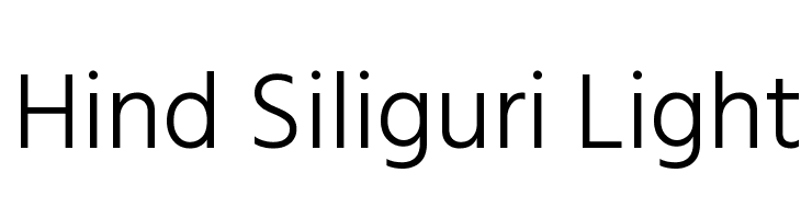Hind Siliguri Light Font