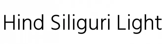 Hind Siliguri Light  Fuentes Gratis Descargar