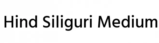 Hind Siliguri Medium  Frei Schriftart Herunterladen
