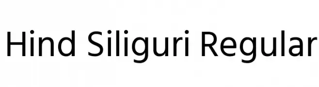 Hind Siliguri Regular  フリーフォントのダウンロード