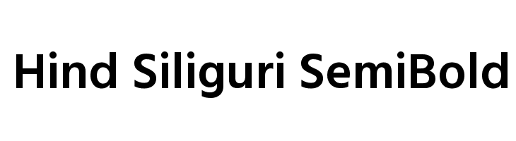 Hind Siliguri SemiBold Font