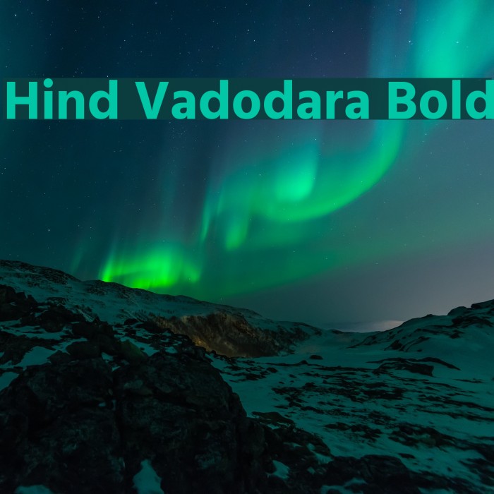 Hind Vadodara Bold Font examples
