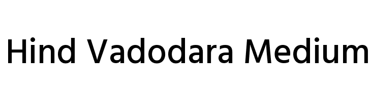 Hind Vadodara Medium  Frei Schriftart Herunterladen