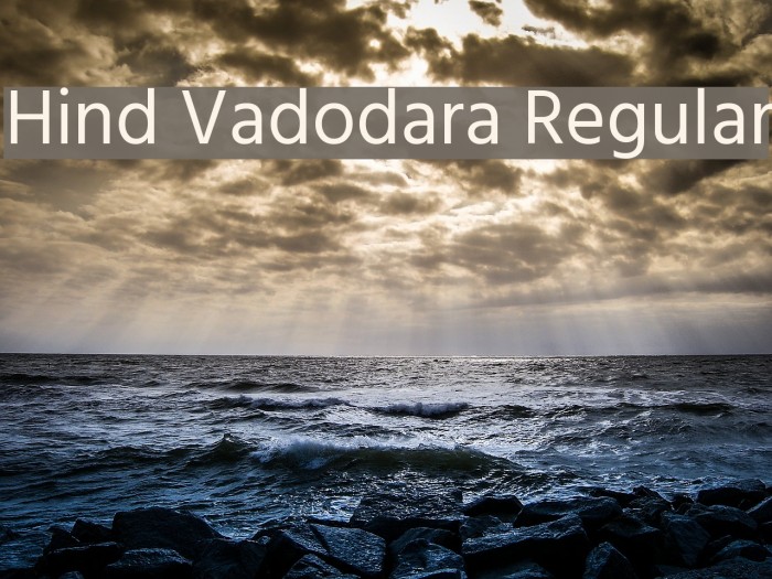 Hind Vadodara Regular Font examples
