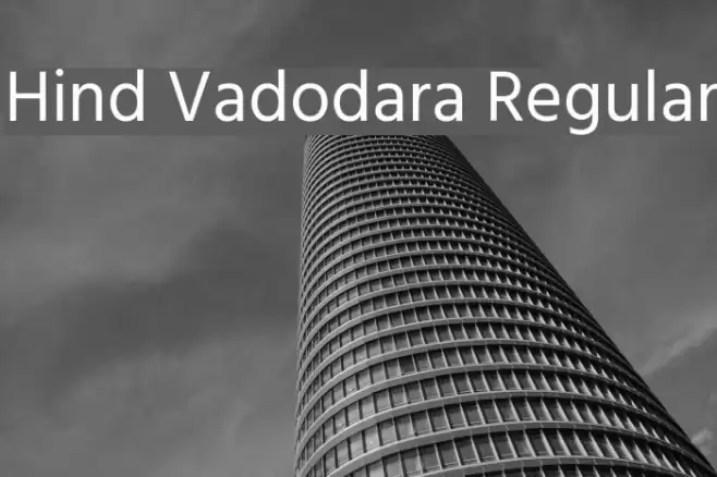 Hind Vadodara Regular Font examples