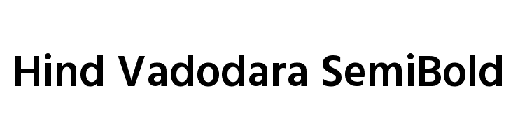 Hind Vadodara SemiBold Font