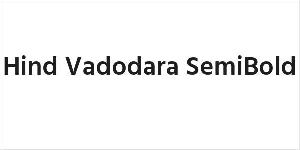 Hind Vadodara SemiBold Logo
