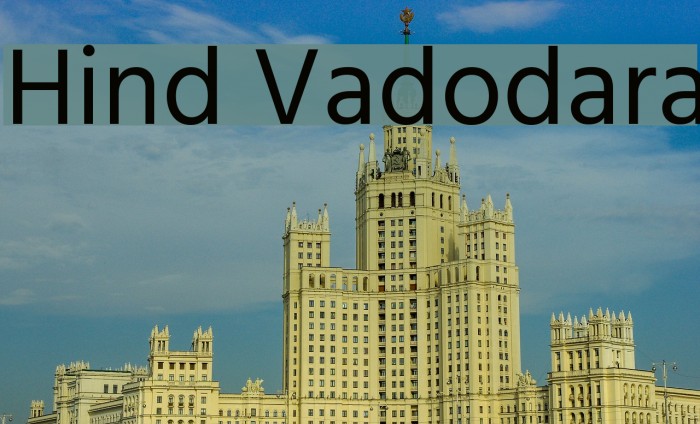 Hind Vadodara Font examples